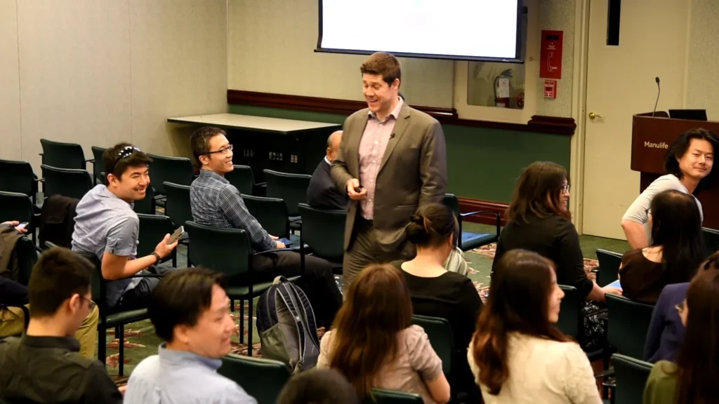 James R. Elliot delivering NLP training for business growth and leadership.