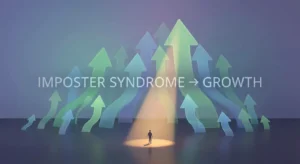 Imposter syndrome showing self-doubt and personal growth