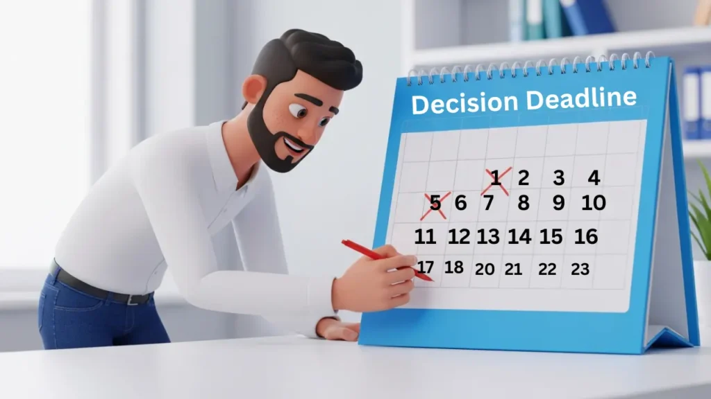 3D illustration showing how limiting options improves decision clarity
