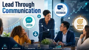 Leadership communication improves trust, feedback, collaboration, Communication Techniques and team performance