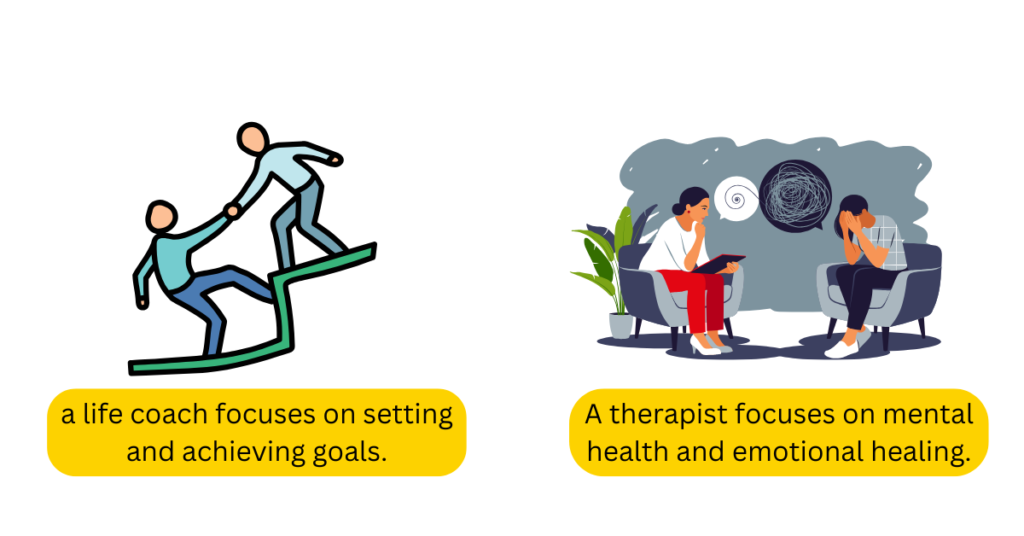 Explaination of Life Coaching vs. Therapy