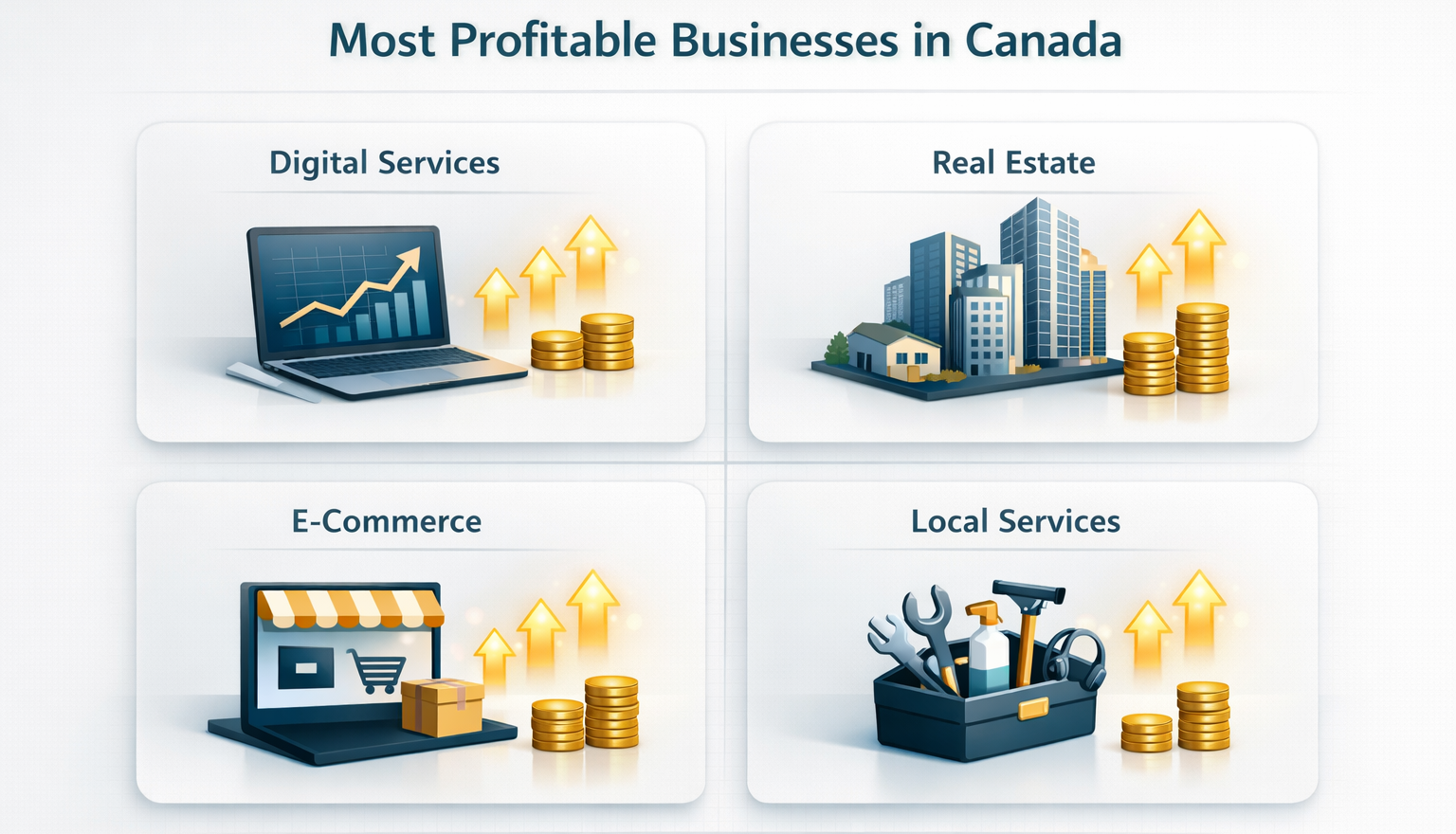 Profitable Business Types 10 Most Profitable Businesses In Canada 2026 (High Margin)!