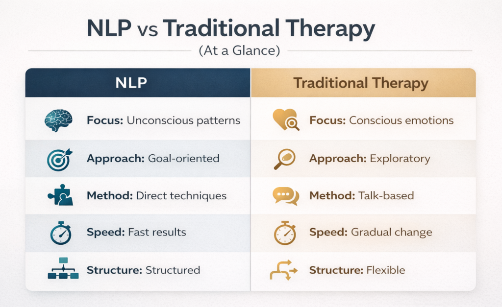 Effectiveness of NLP vs. Traditional Therapy