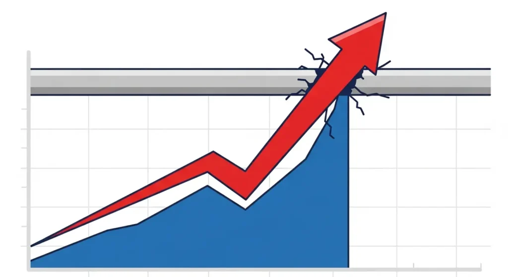 Business breaking through a growth plateau