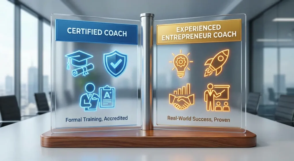 comparing coaching experience and certification visually