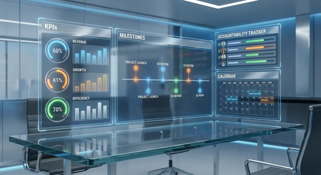 tracking ROI and progress in business coaching visually