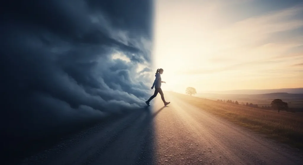 Depiction of shifting from limiting beliefs to empowering beliefs