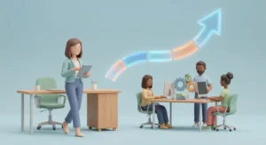 Business owner using effective delegation strategies to scale a small business