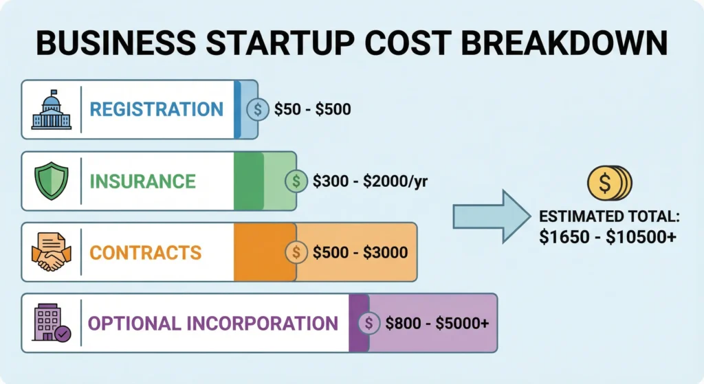 Startup costs to start a coaching business in Canada legally