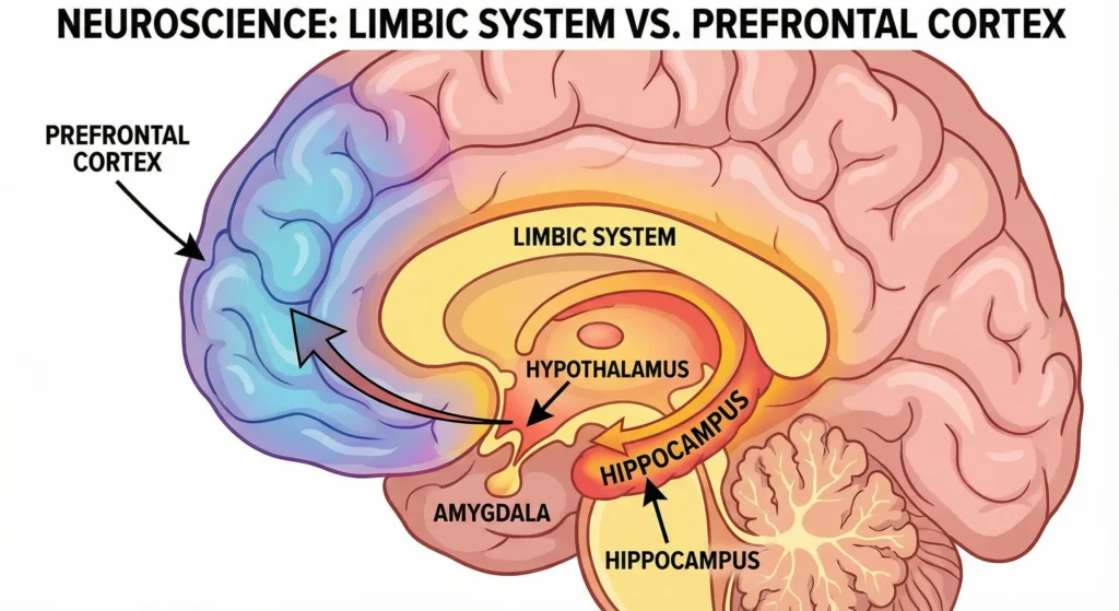 NLP for overcoming procrastination by balancing limbic and prefrontal brain systems