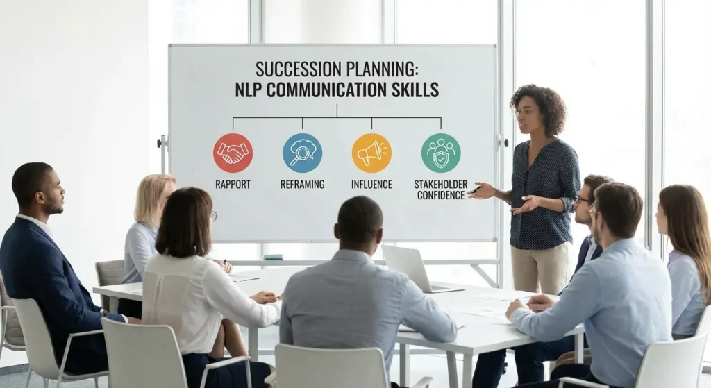 Infographic showing communication skills that preserve business value during transitions.