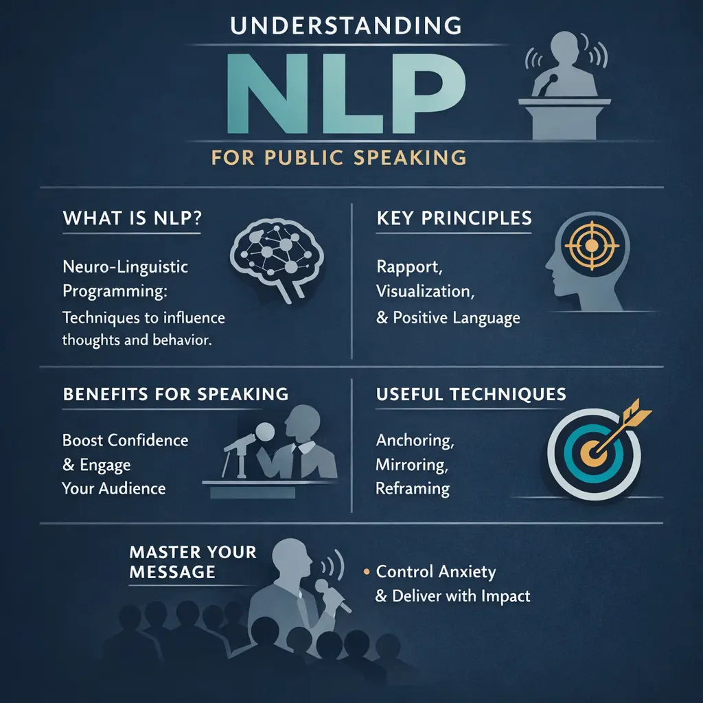NLP techniques for public speakers explained through mind language behavior model