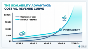 The-scalability-advantage-cost-vs-revenue-curve