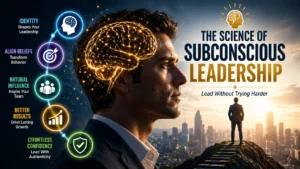 The Science of Subconscious Leadership: Identity, Beliefs, Influence, Results, and Confidence chart.