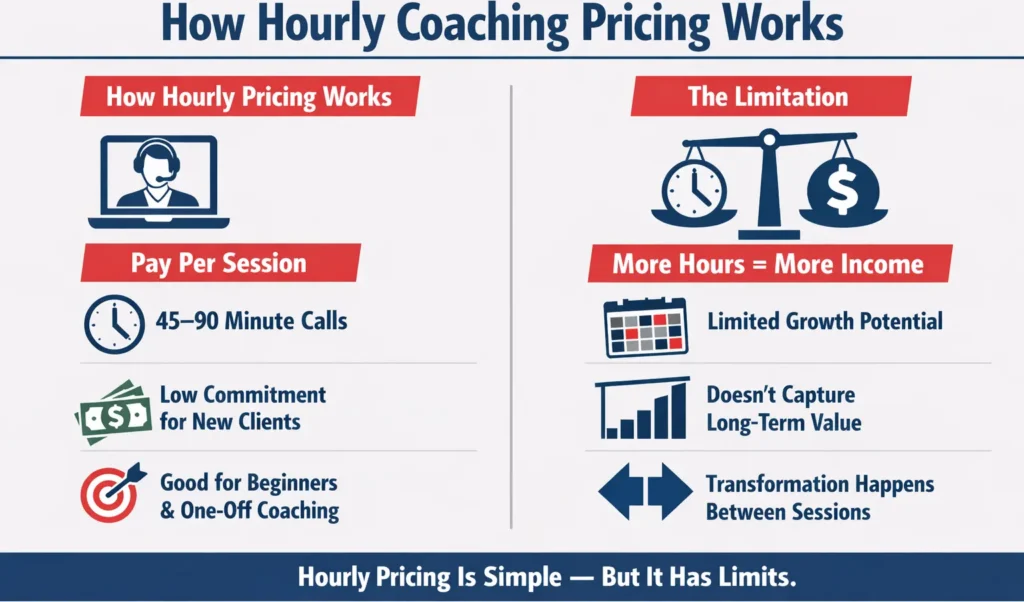 Overview of how hourly coaching pricing works and its growth limitations