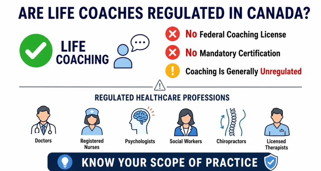 NLP Certified infographic showing career opportunities in coaching, leadership, sales, entrepreneurship, consulting, training, and human resources through NLP certification and professional development.