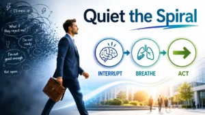 NLP Certified PAUSE Method to interrupt negative thoughts, breathe calmly and take confident action.