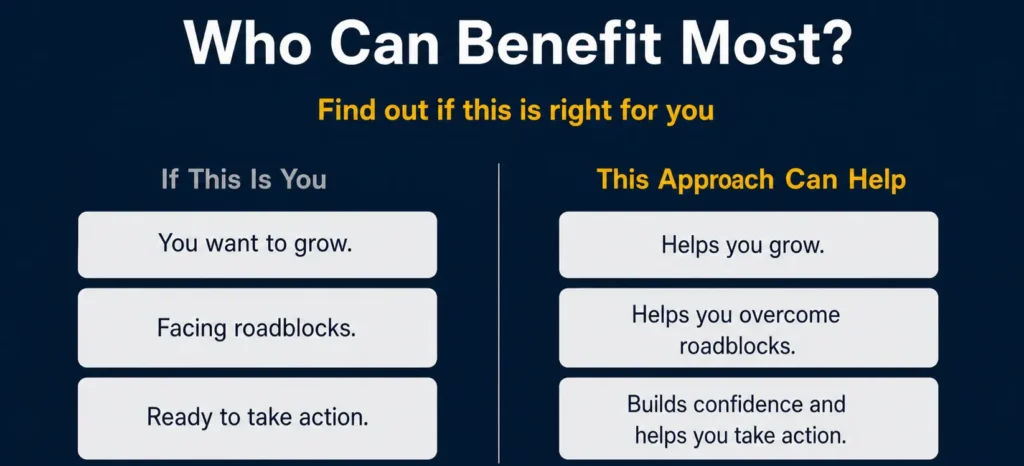 Who can benefit most from NLP to overcome roadblocks, build confidence, and achieve personal growth.