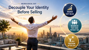 Decouple your identity before selling your business. Why founder identity fusion lowers exit value, and when to start the work.